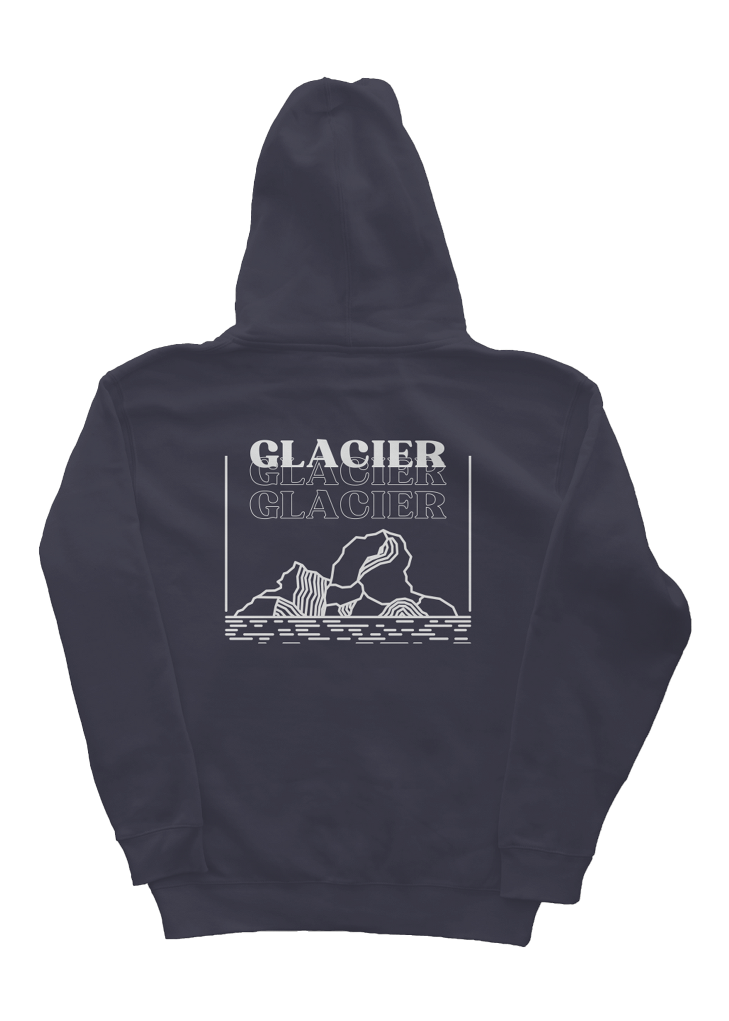 Heavyweight Pullover Hoodie Back Iceberg